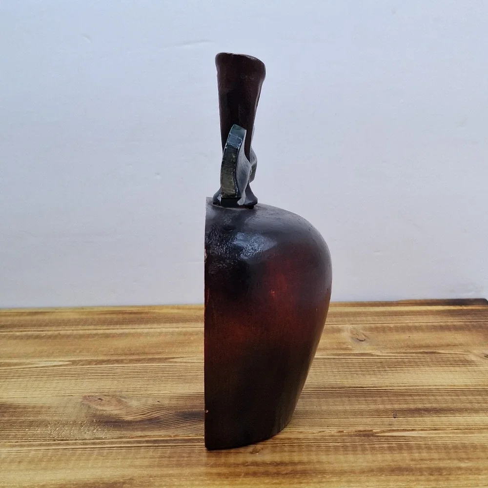 Vintage‎ red apple doorstop made of cast-iron